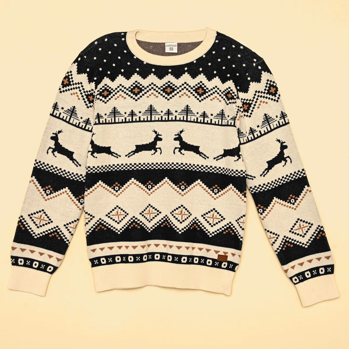 CONIGLIO - Saco Navideño para Niño de Algodón Coniglio