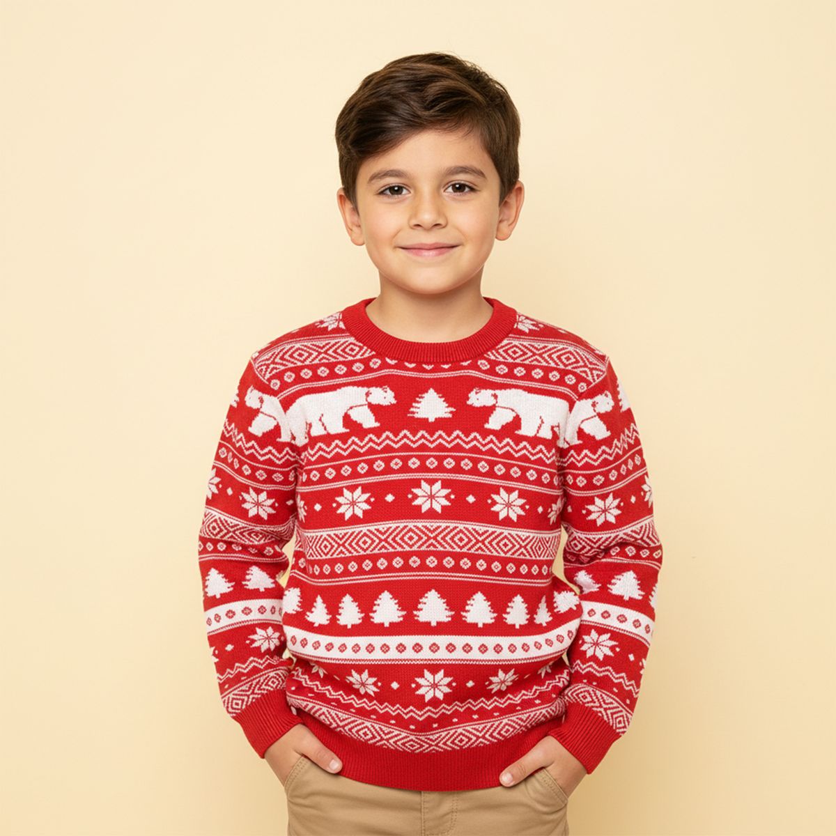 CONIGLIO - Saco Navideño para Niño de Algodón Coniglio