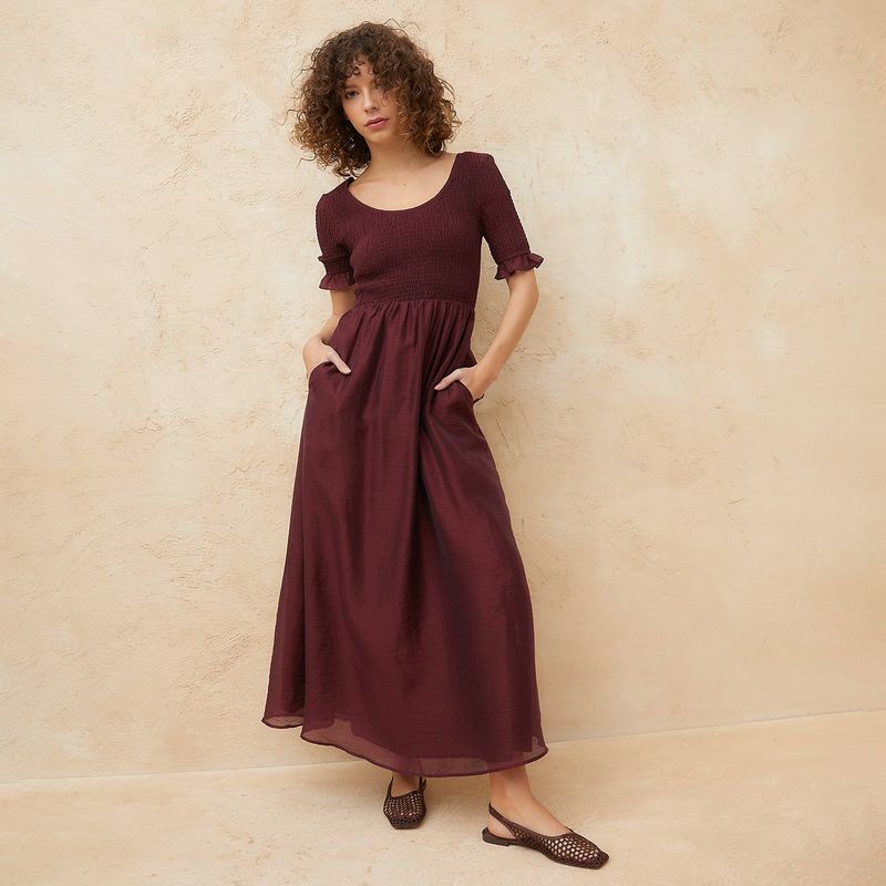 BASEMENT - Vestido Mujer Medio Casual Basement