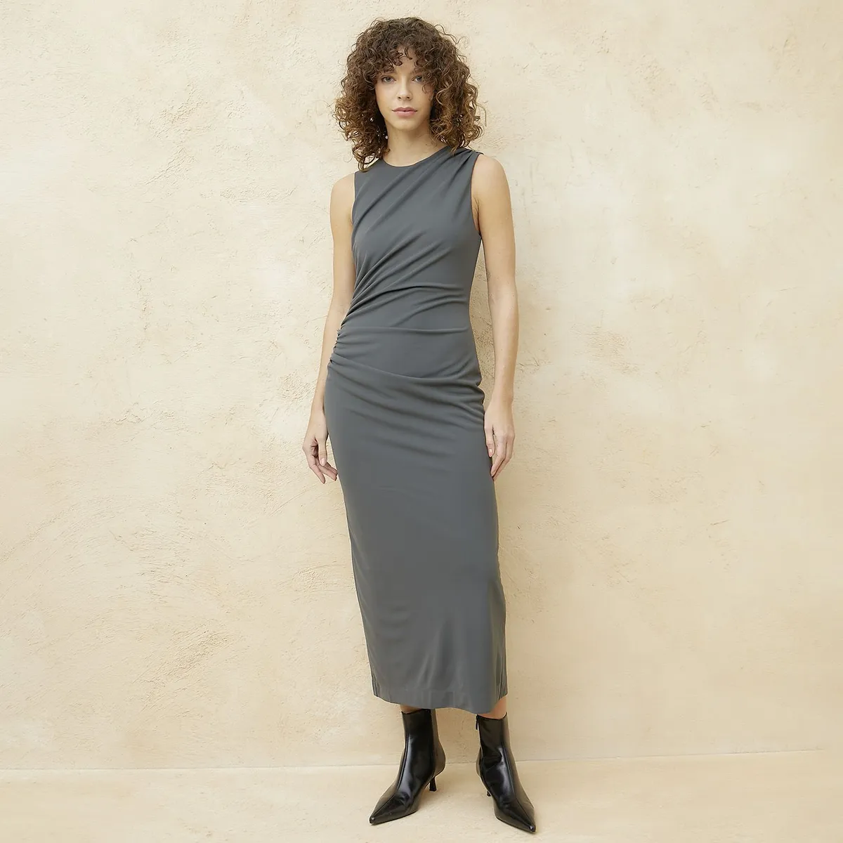 BASEMENT - Vestido Mujer Medio Casual Basement