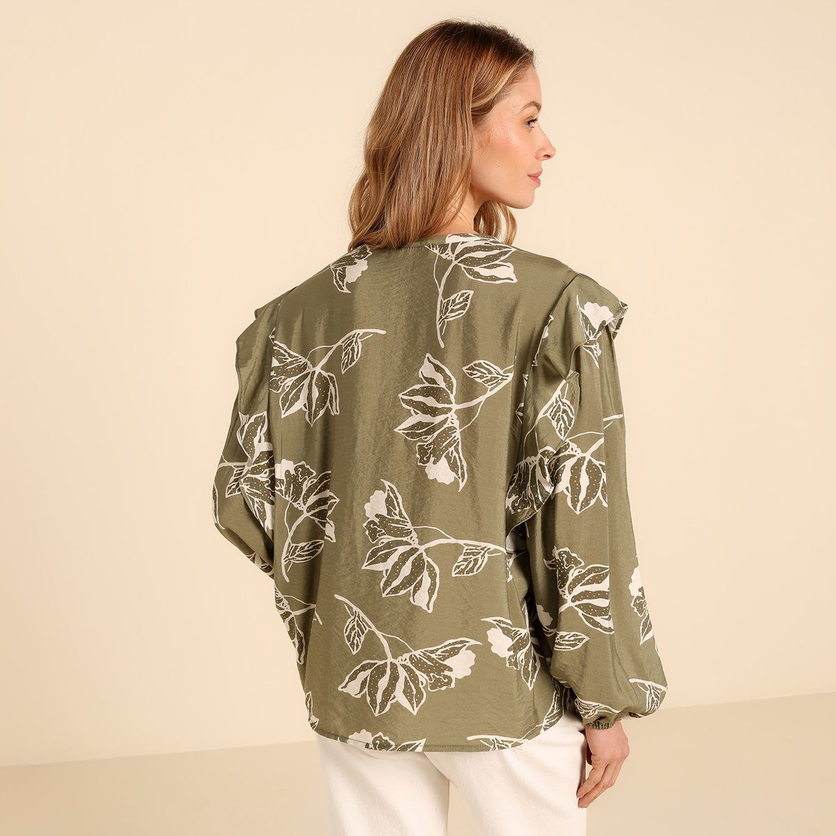 UNIVERSITY CLUB - Blusa Mujer con Boleros Manga larga University Club