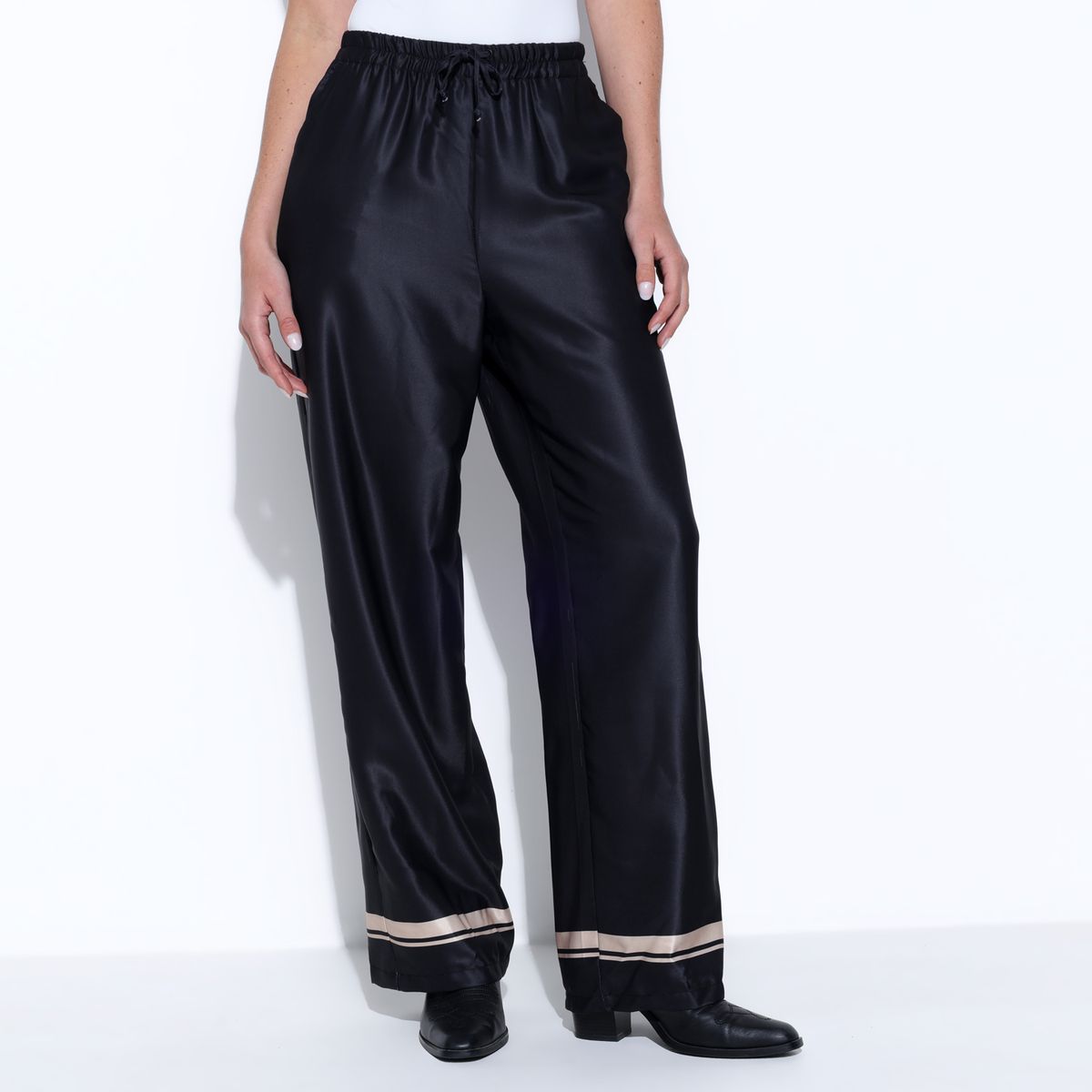MOSSIMO - Pantalón Wide leg Mujer Tiro medio Mossimo