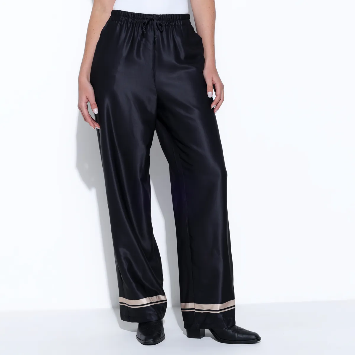MOSSIMO - Pantalón Wide leg Mujer Tiro medio Mossimo