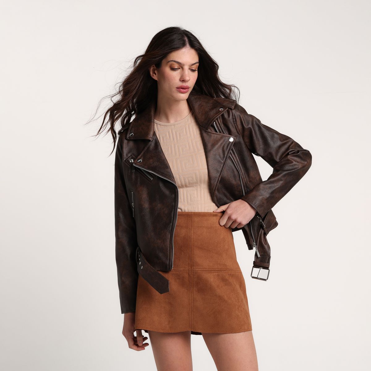 MOSSIMO - Chaqueta Mujer Tipo biker Mossimo