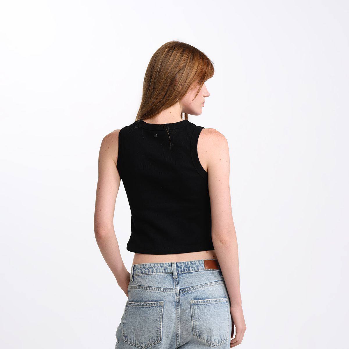 DENIMLAB - Top esqueleto Mujer Sin mangas de Algodón Denimlab