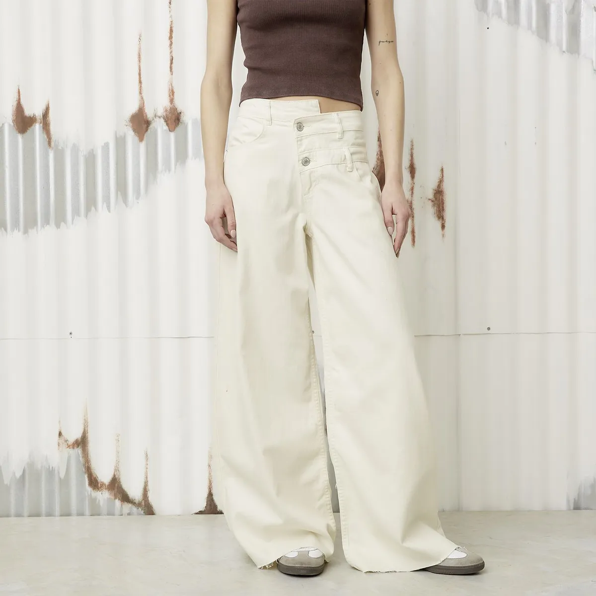 DENIMLAB - Jean Wide leg Mujer Tiro medio Denimlab