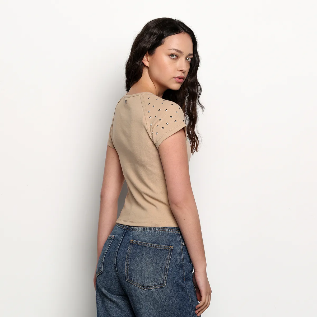 DENIMLAB - Camiseta Mujer Manga corta Denimlab