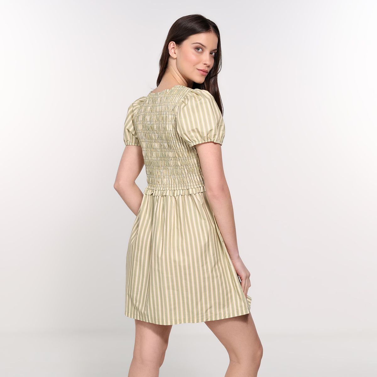 BASEMENT - Vestido Mujer Corto Casual de Algodón Basement