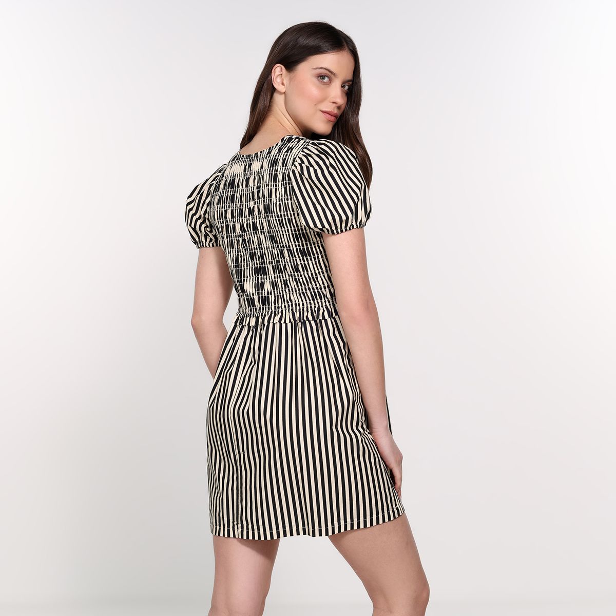 BASEMENT - Vestido Mujer Corto Casual de Algodón Basement