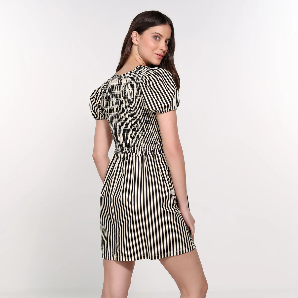 BASEMENT - Vestido Mujer Corto Casual de Algodón Basement