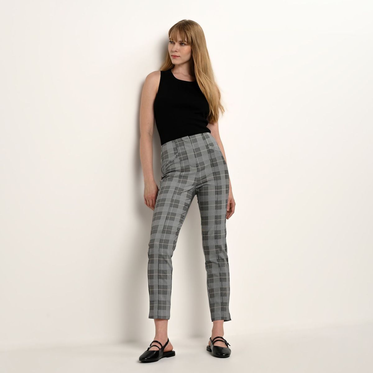 BASEMENT - Pantalon Recto Mujer Tiro medio Basement
