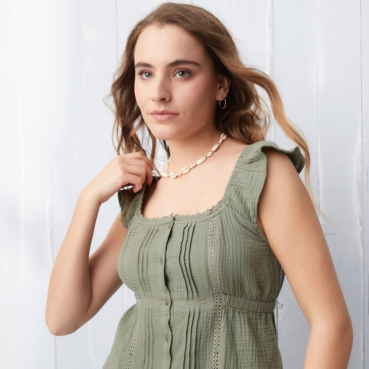 DOO AUSTRALIA - Blusa Mujer Sin mangas de Algodón Doo Australia