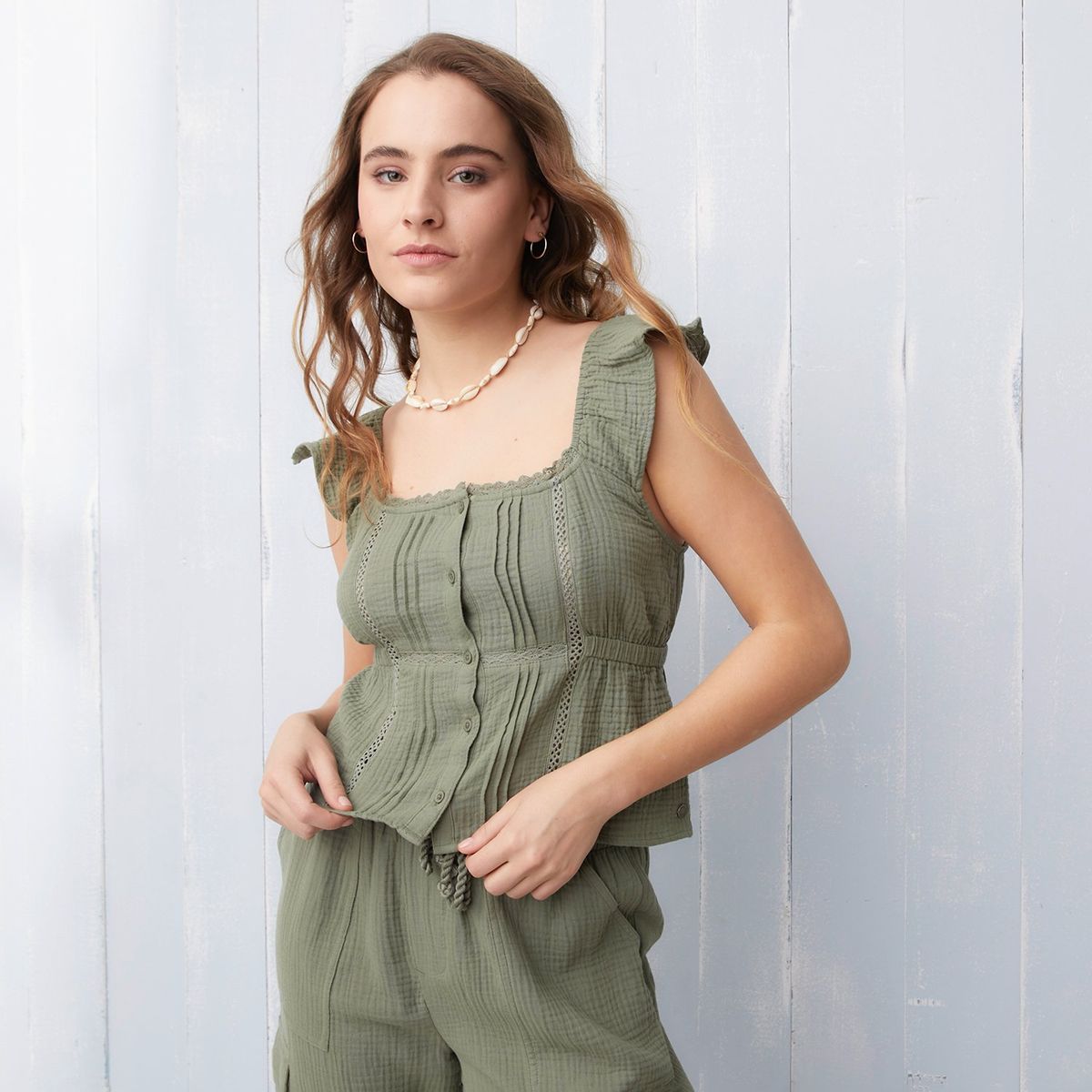 DOO AUSTRALIA - Blusa Mujer Sin mangas de Algodón Doo Australia