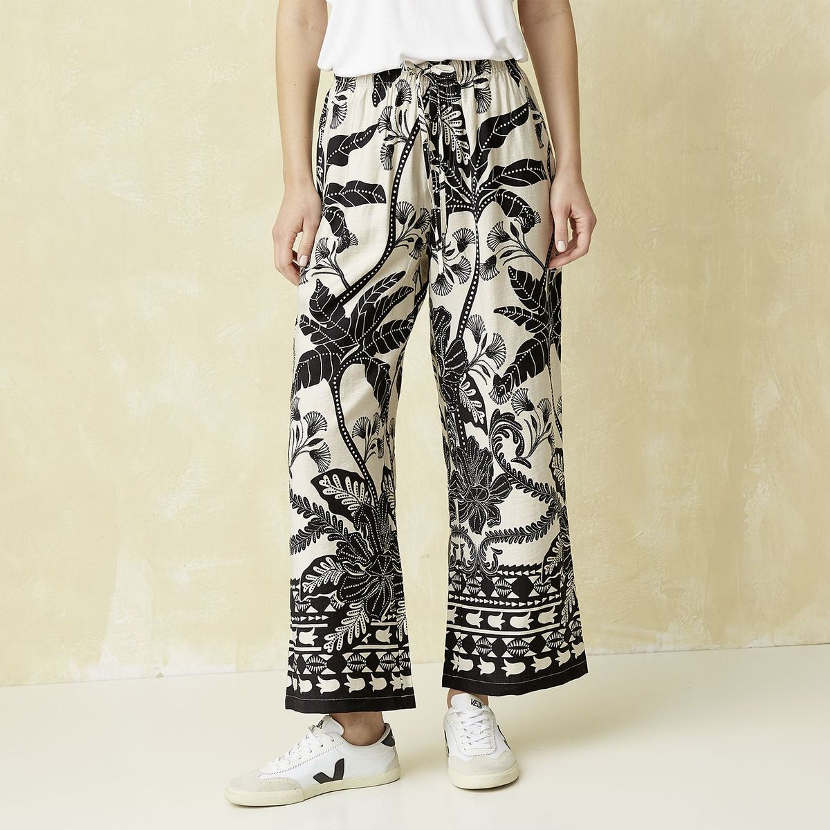 UNIVERSITY CLUB - Pantalón Wide leg Mujer Tiro medio University Club