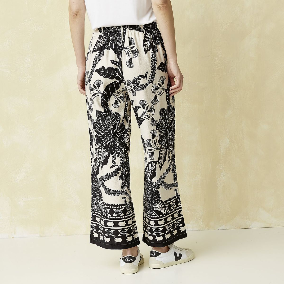 UNIVERSITY CLUB - Pantalón Wide leg Mujer Tiro medio University Club