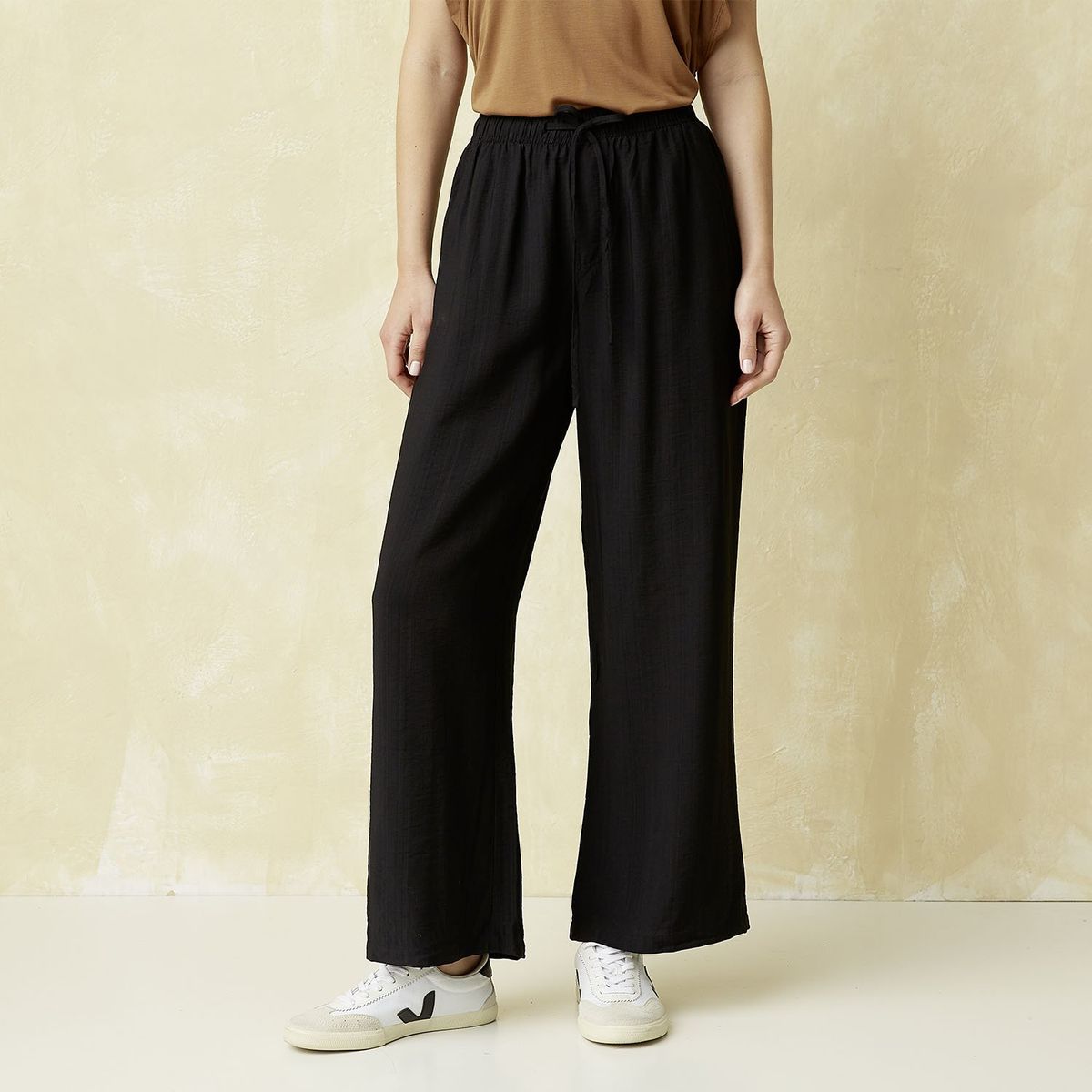 UNIVERSITY CLUB - Pantalón Wide leg Mujer Tiro medio University Club