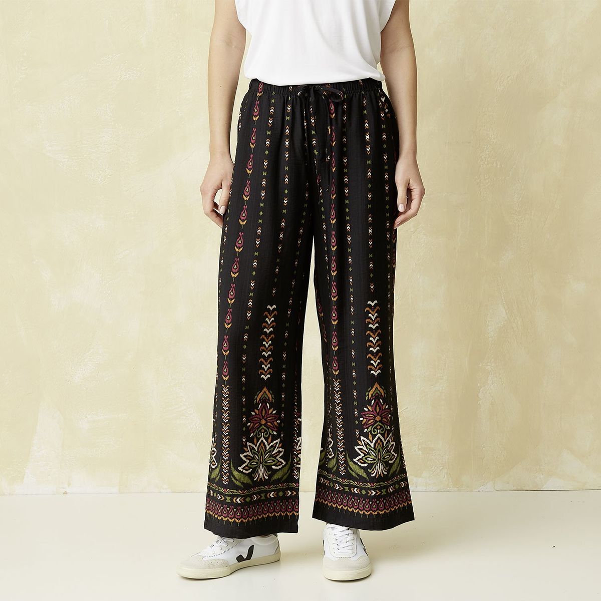 UNIVERSITY CLUB - Pantalón Wide leg Mujer Tiro medio University Club