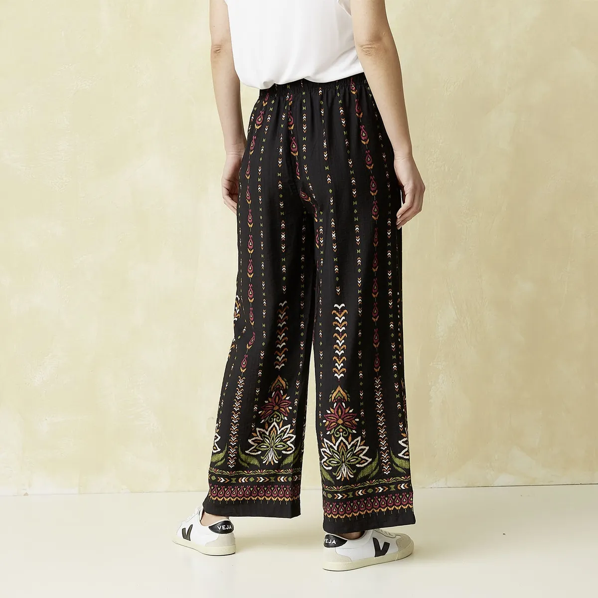 UNIVERSITY CLUB - Pantalón Wide leg Mujer Tiro medio University Club