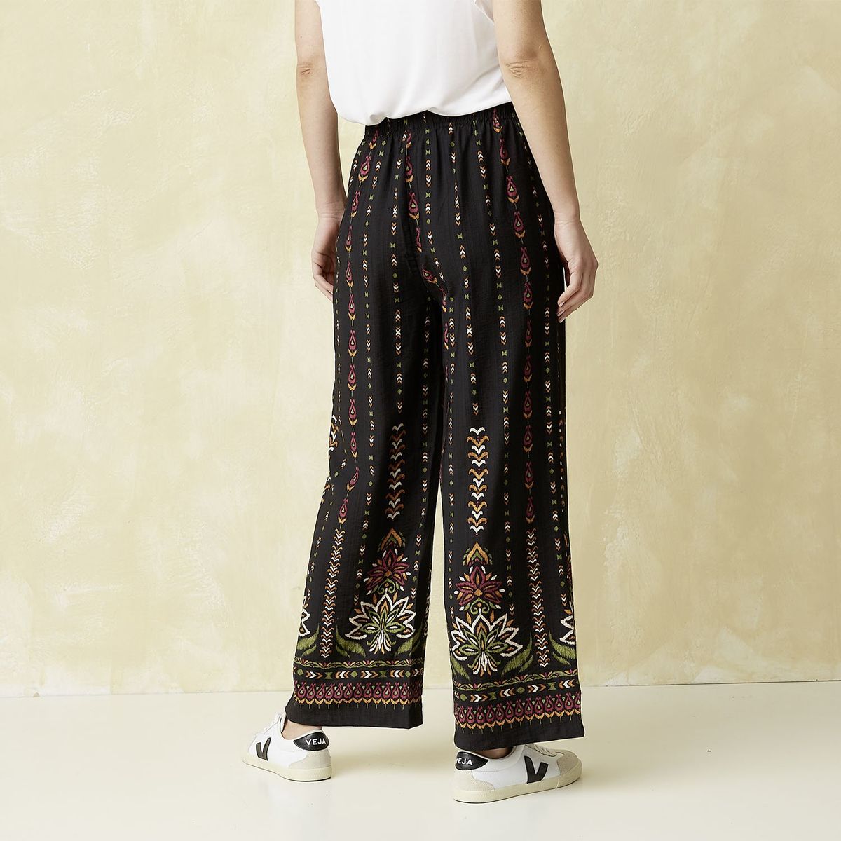 UNIVERSITY CLUB - Pantalón Wide leg Mujer Tiro medio University Club