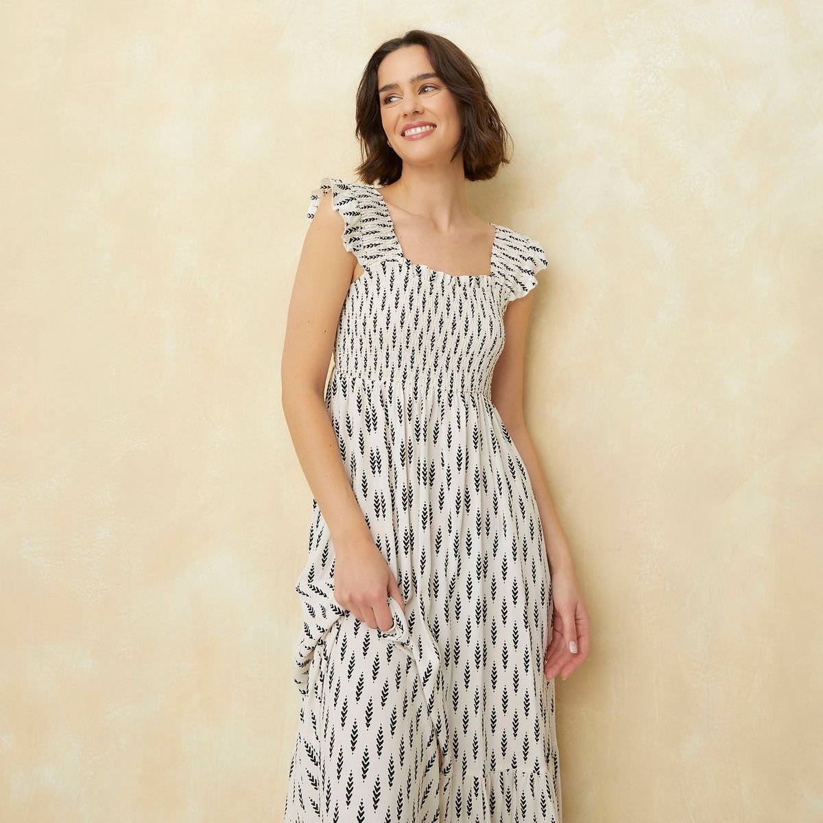 UNIVERSITY CLUB - Vestido Mujer Largo Casual con Estampado University Club