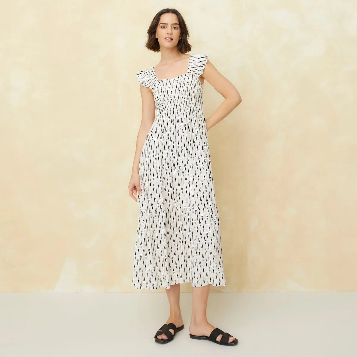 UNIVERSITY CLUB - Vestido Mujer Largo Casual con Estampado University Club