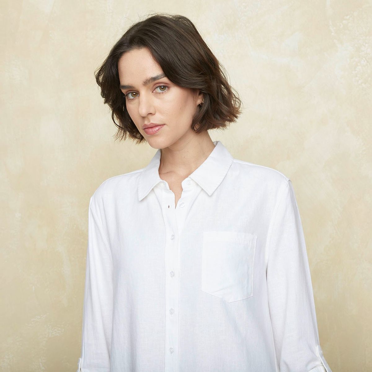UNIVERSITY CLUB - Blusa Mujer Manga larga de Lino University Club