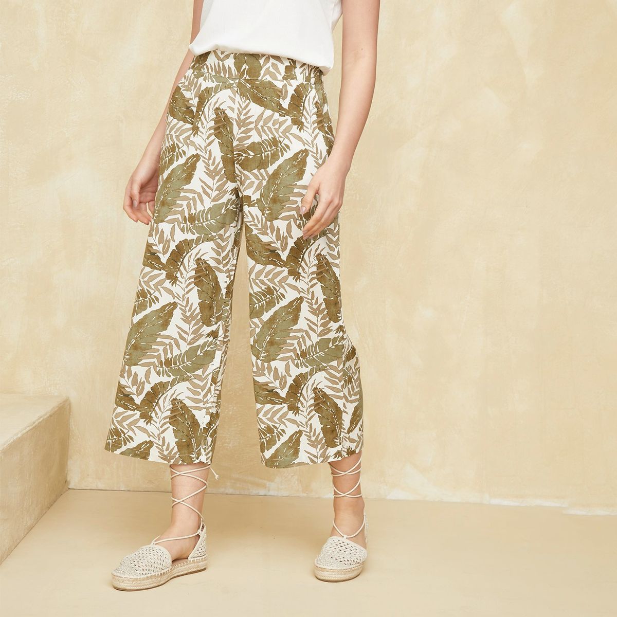 UNIVERSITY CLUB - Pantalón Culotte Mujer Tiro alto University Club