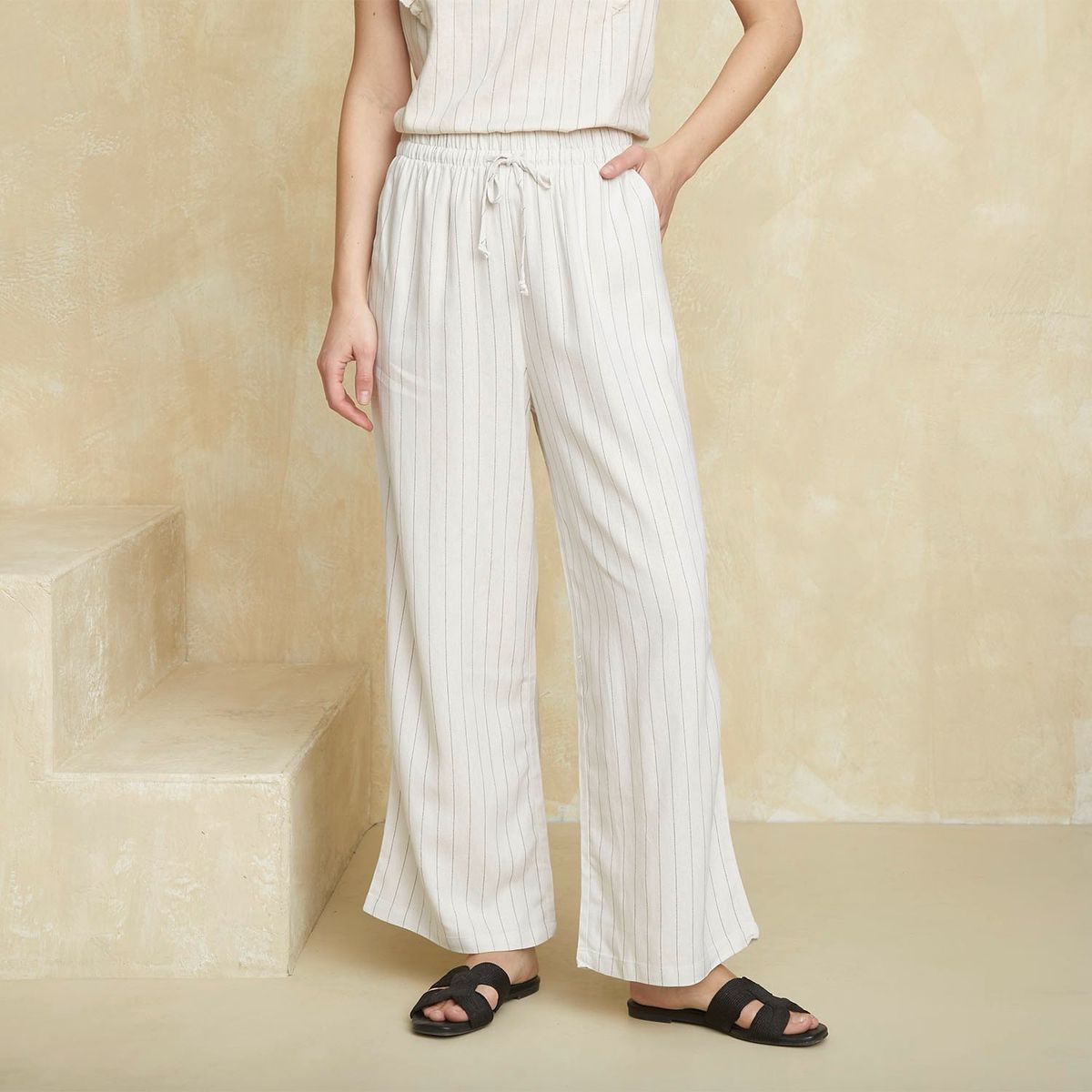 UNIVERSITY CLUB - Pantalón Recto Mujer Tiro alto University Club