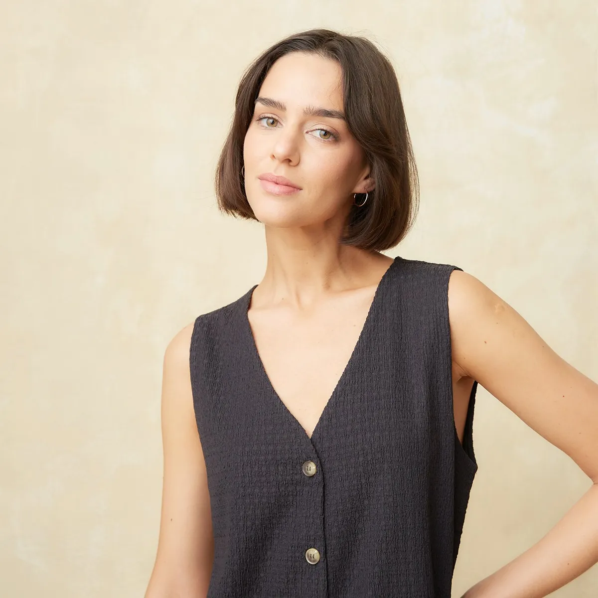 UNIVERSITY CLUB - Camiseta Mujer con Estampado Sin mangas University Club