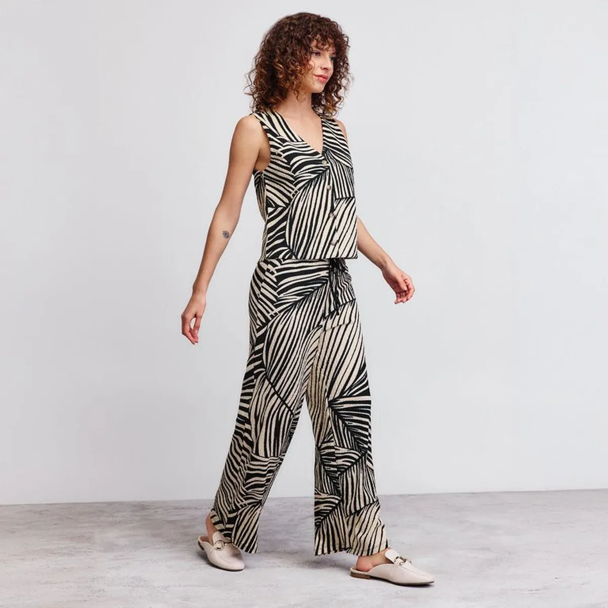 UNIVERSITY CLUB - Pantalón Recto Mujer Tiro alto University Club