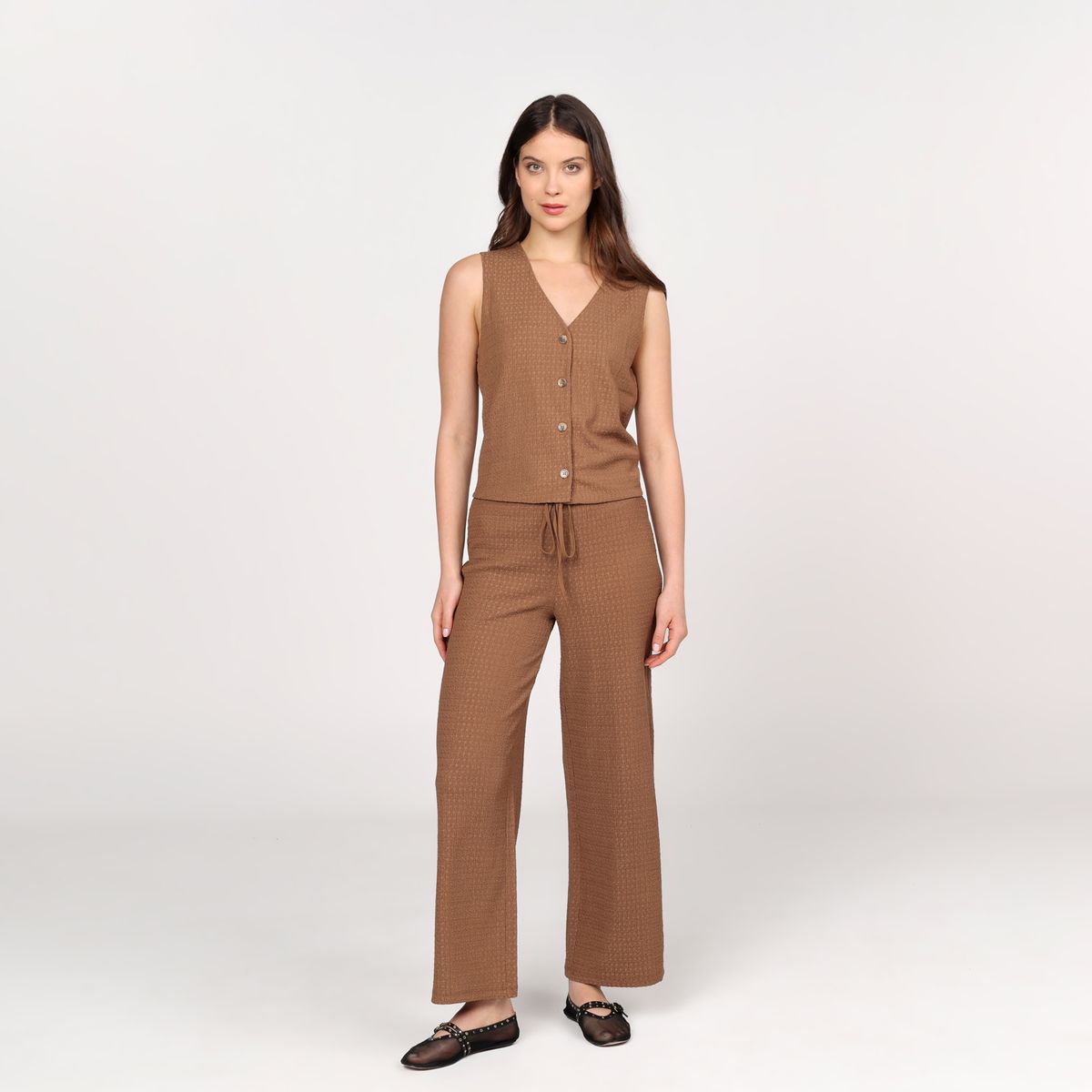 UNIVERSITY CLUB - Pantalón Recto Mujer Tiro alto University Club