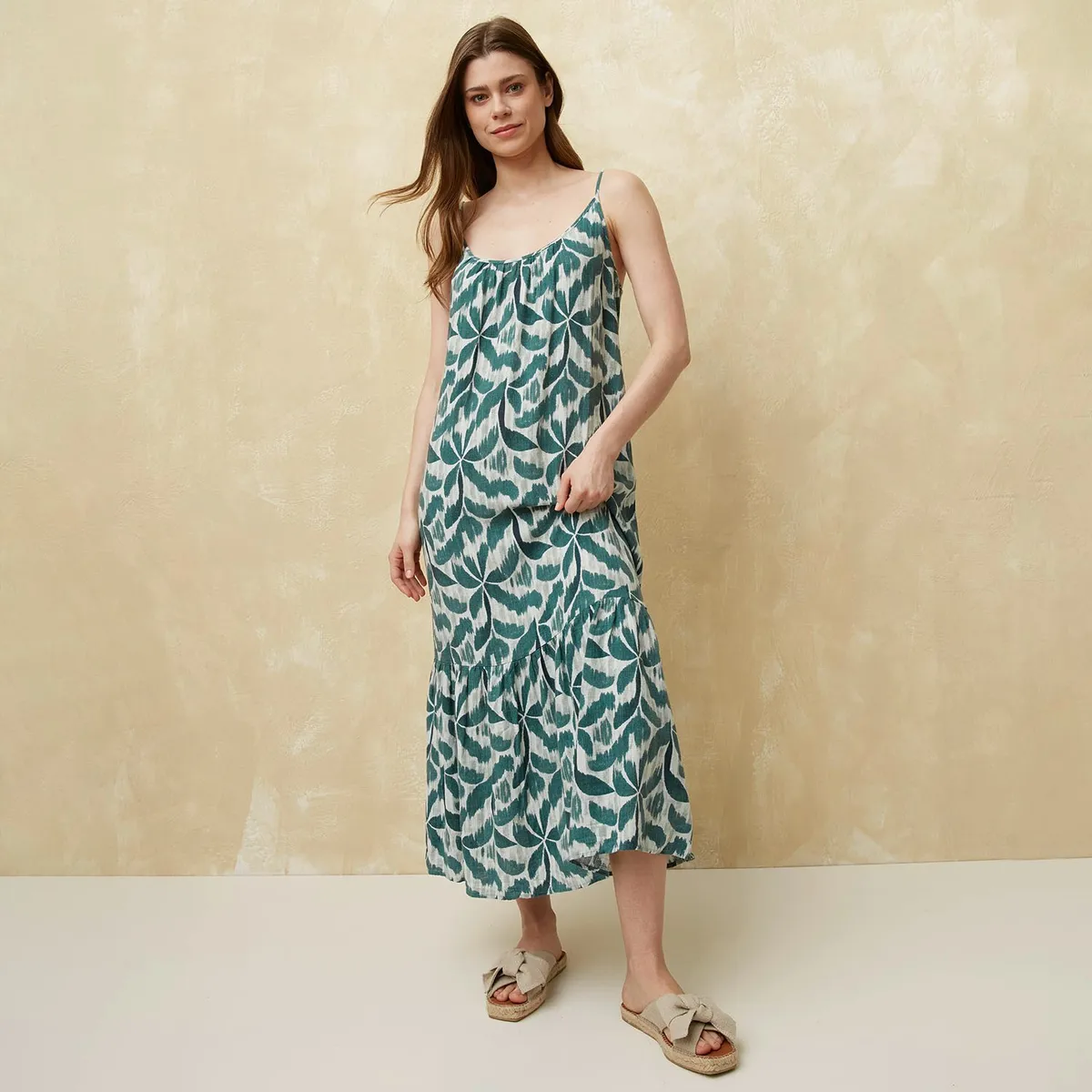 UNIVERSITY CLUB - Vestido Mujer Largo Casual con Estampado University Club
