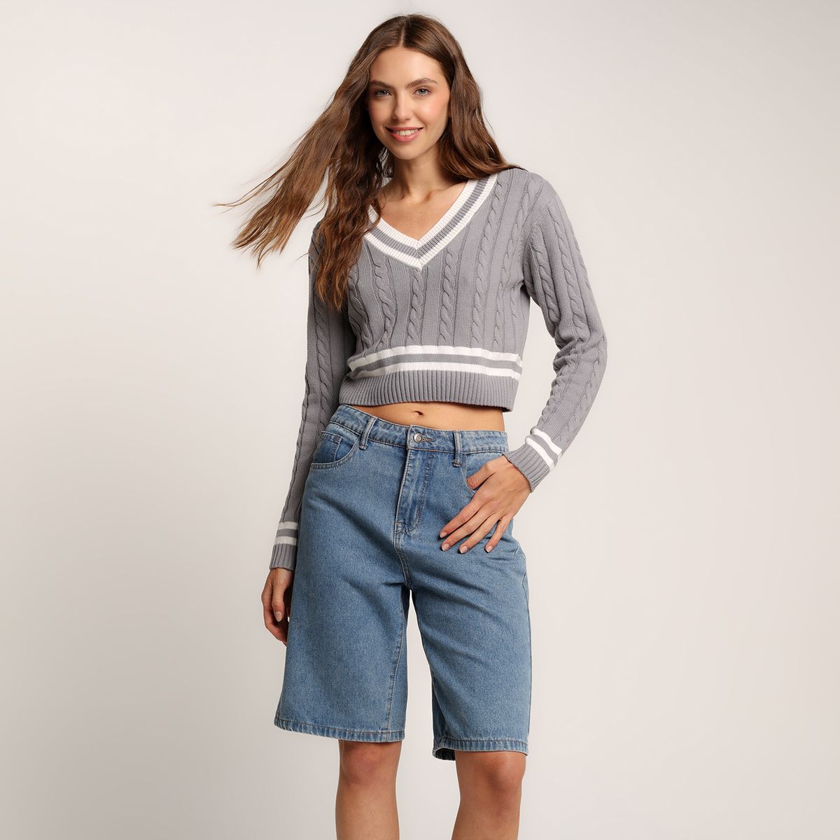 SYBILLA - Saco Mujer Tejido de Algodón Sybilla