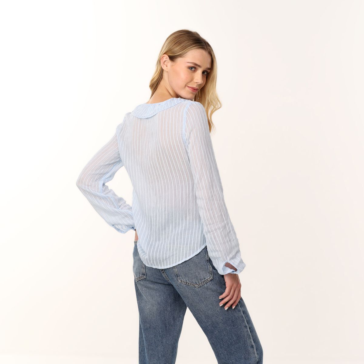 SYBILLA - Blusa Mujer con Boleros Manga larga Sybilla