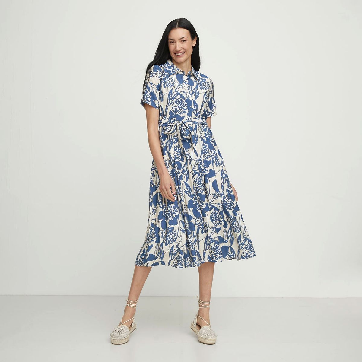 APOLOGY - Vestido camisero Mujer Medio Casual con Flores Apology