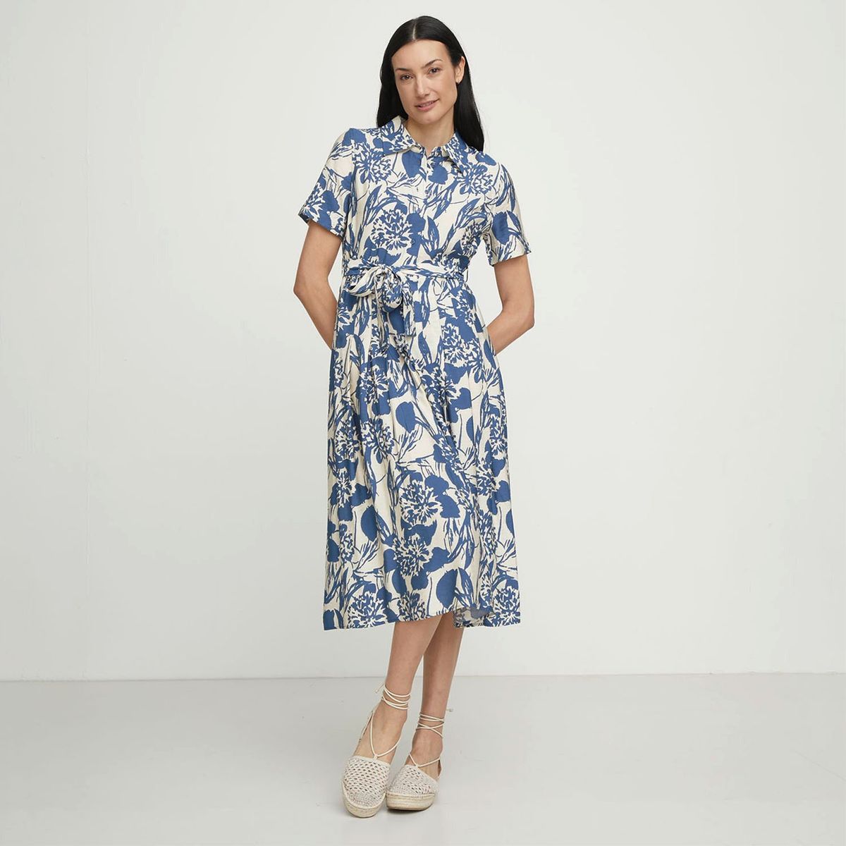 APOLOGY - Vestido camisero Mujer Medio Casual con Flores Apology