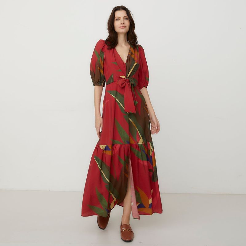 APOLOGY - Vestido Mujer Largo Casual con Estampado Apology 
