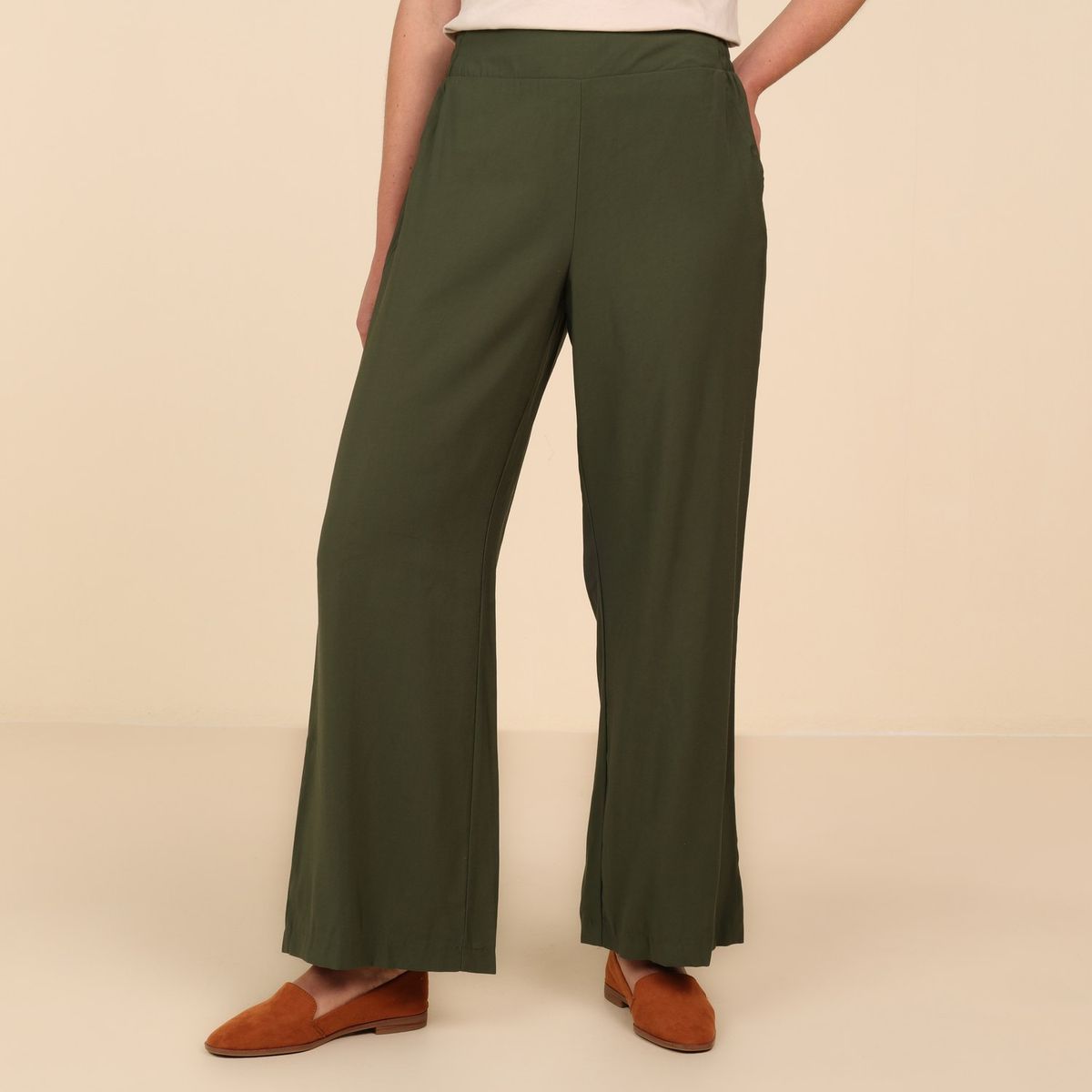 SOUTHLAND - Pantalón Culotte Mujer Tiro medio Southland