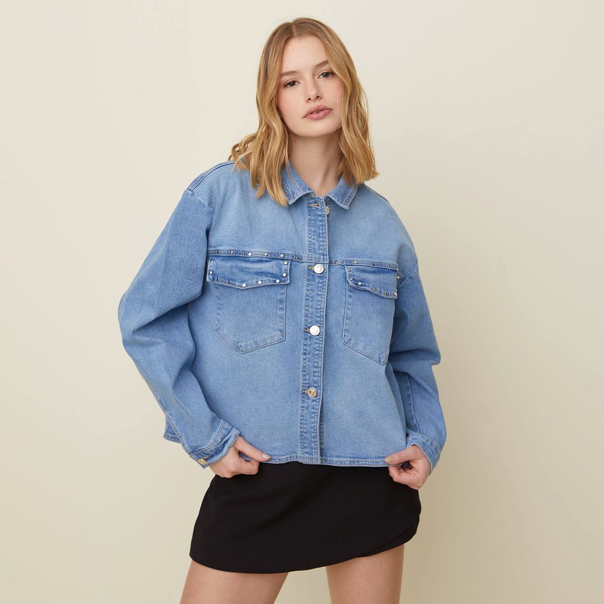 SYBILLA - Chaqueta de jean Mujer de Algodón Sybilla