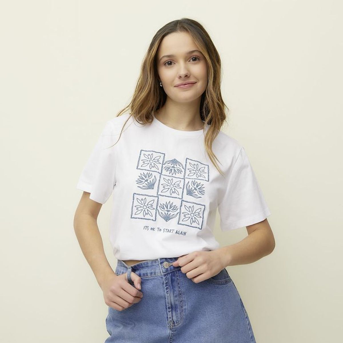 SYBILLA - Camiseta Mujer con Estampado Manga corta de Algodón Sybilla