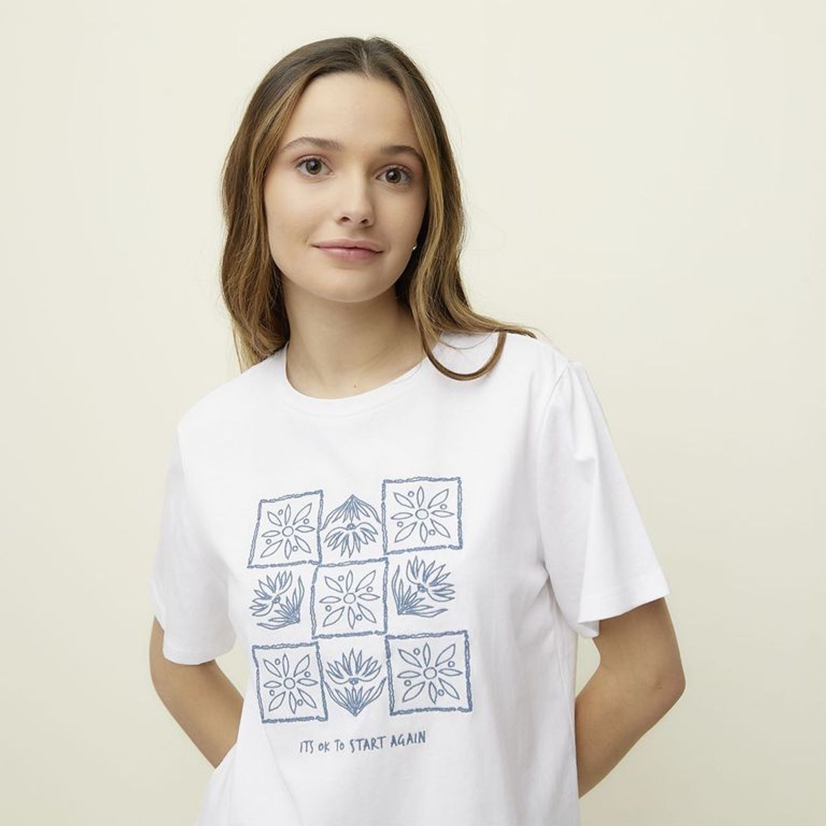 SYBILLA - Camiseta Mujer con Estampado Manga corta de Algodón Sybilla