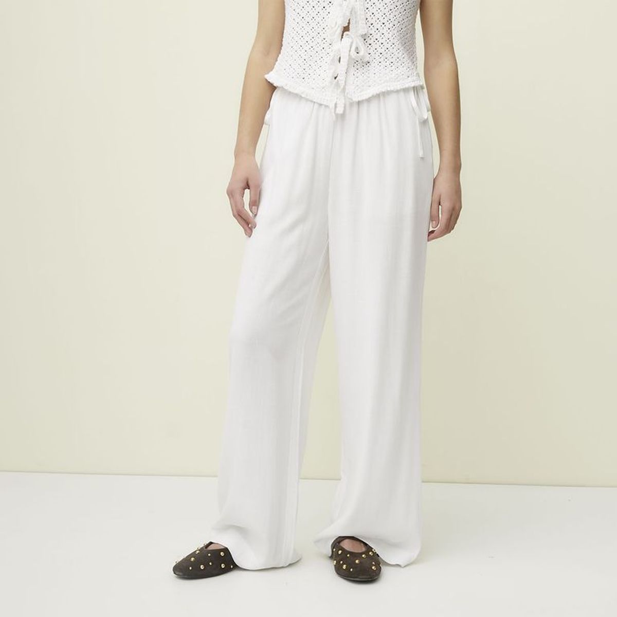 SYBILLA - Pantalón Recto Mujer Tiro alto Sybilla