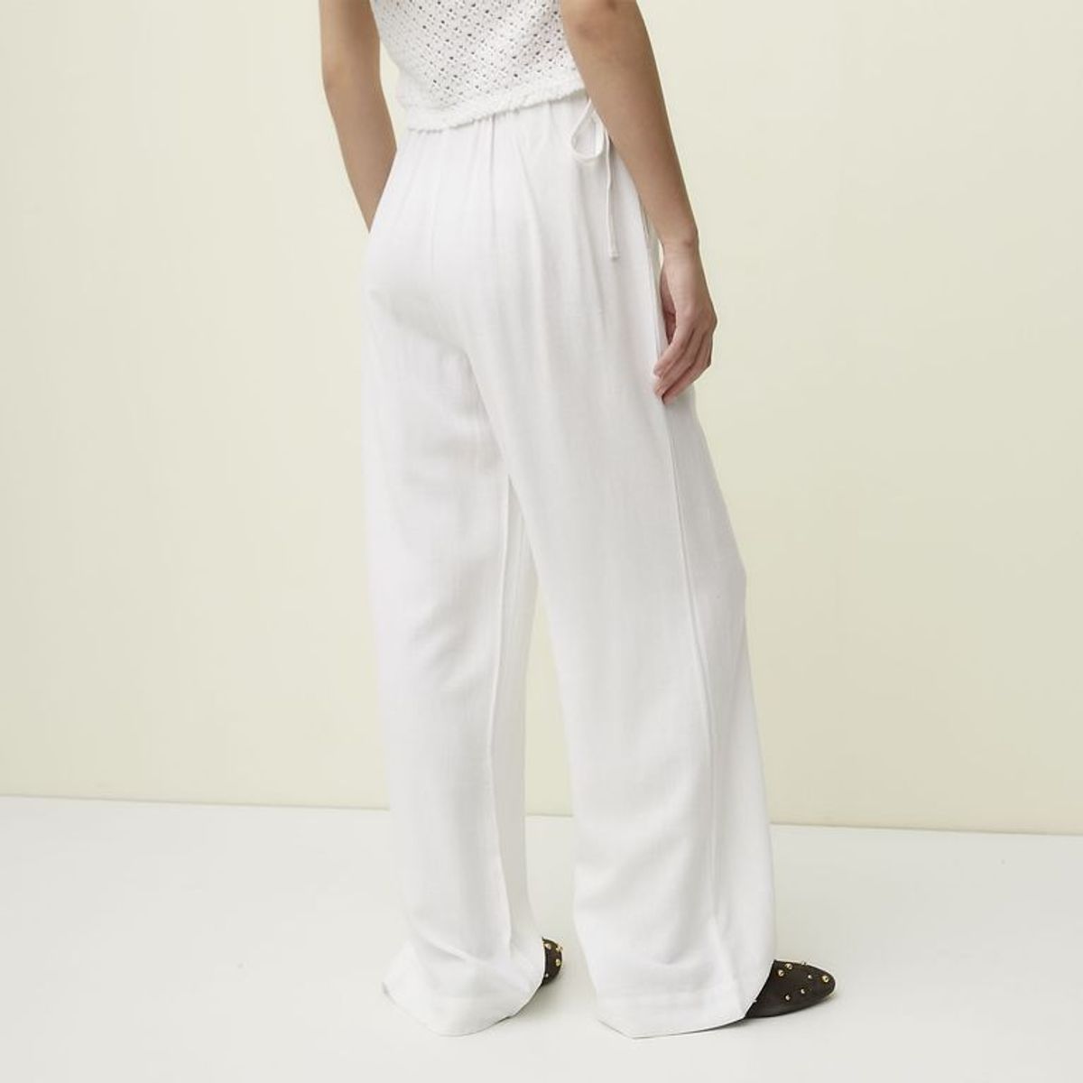 SYBILLA - Pantalón Recto Mujer Tiro alto Sybilla