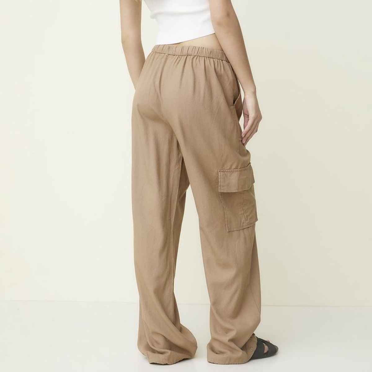 SYBILLA - Pantalón Cargo Mujer Tiro alto Sybilla
