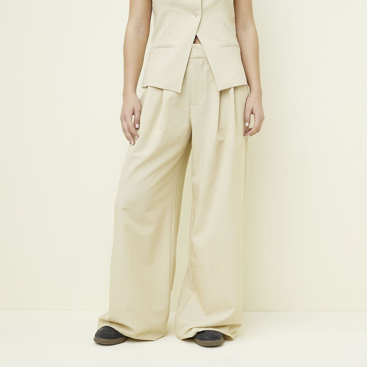 SYBILLA - Pantalón Recto Mujer Tiro medio Sybilla