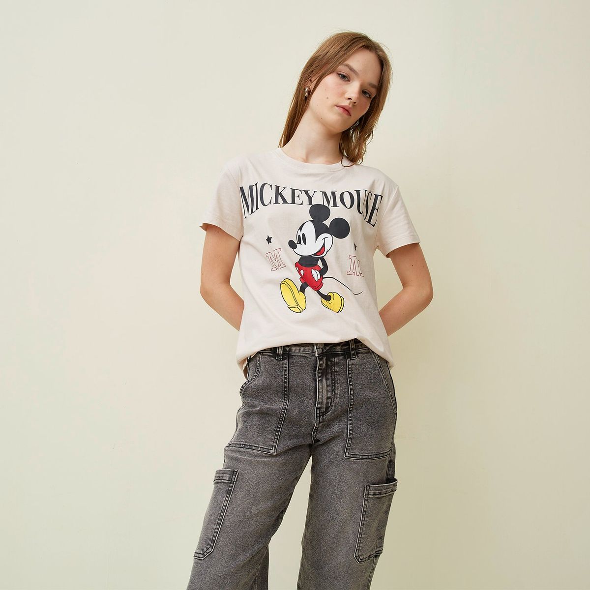 SYBILLA - Camiseta Mujer con Estampado Manga corta de Algodón Sybilla