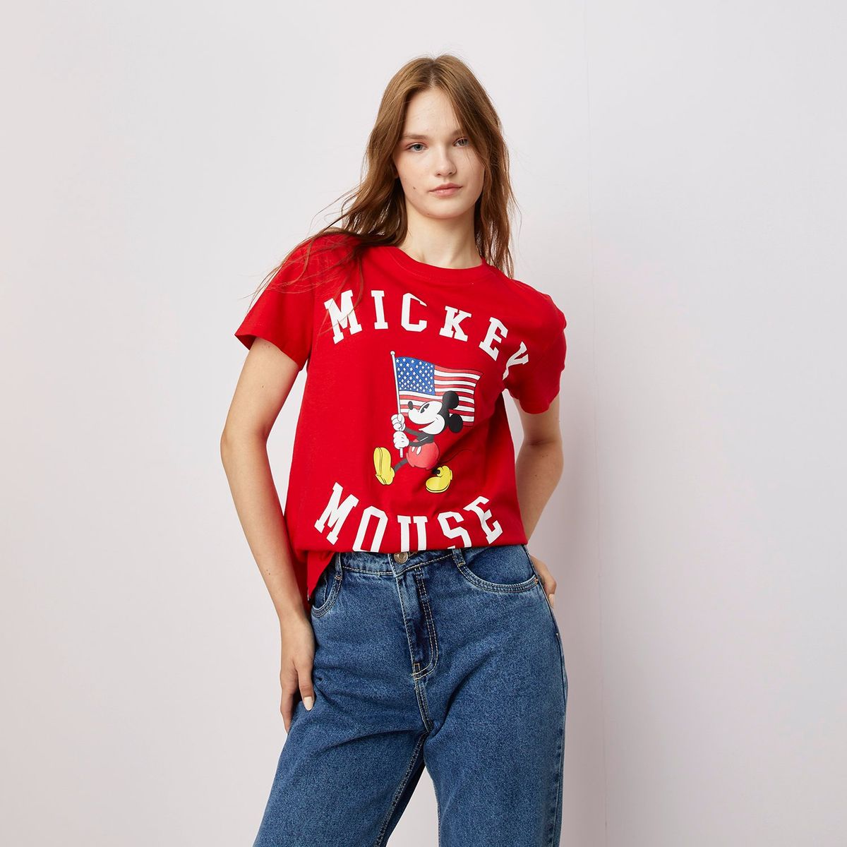 SYBILLA - Camiseta Mujer con Estampado Manga corta de Algodón Sybilla