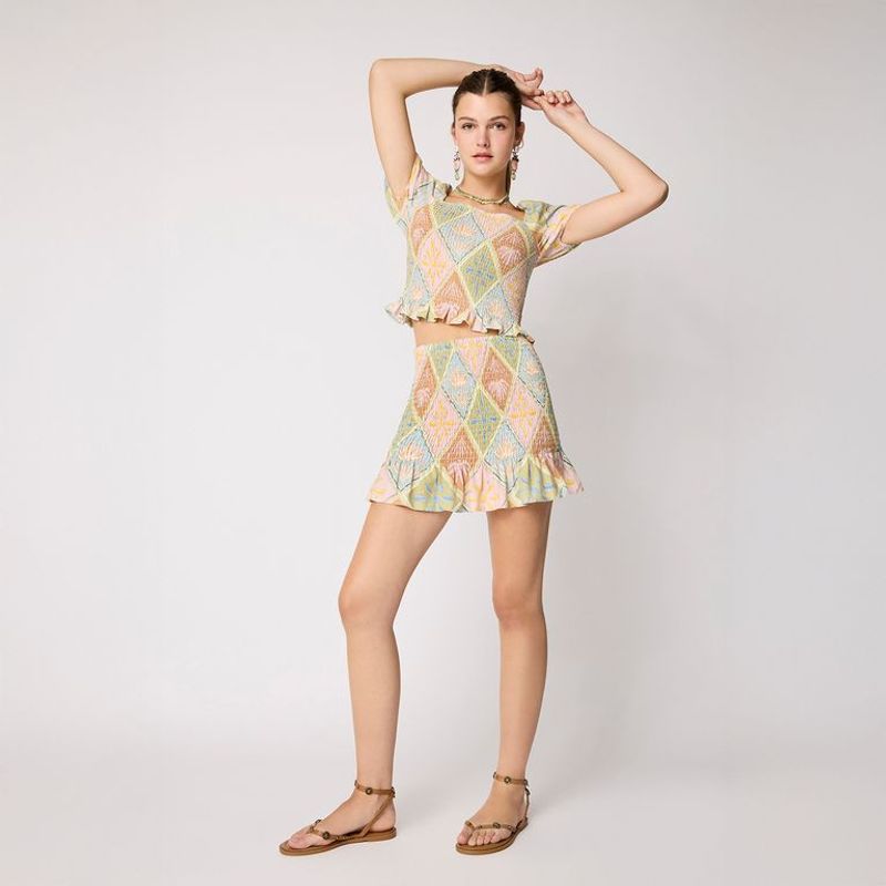 SYBILLA - Falda Mini Mujer con Estampado Sybilla