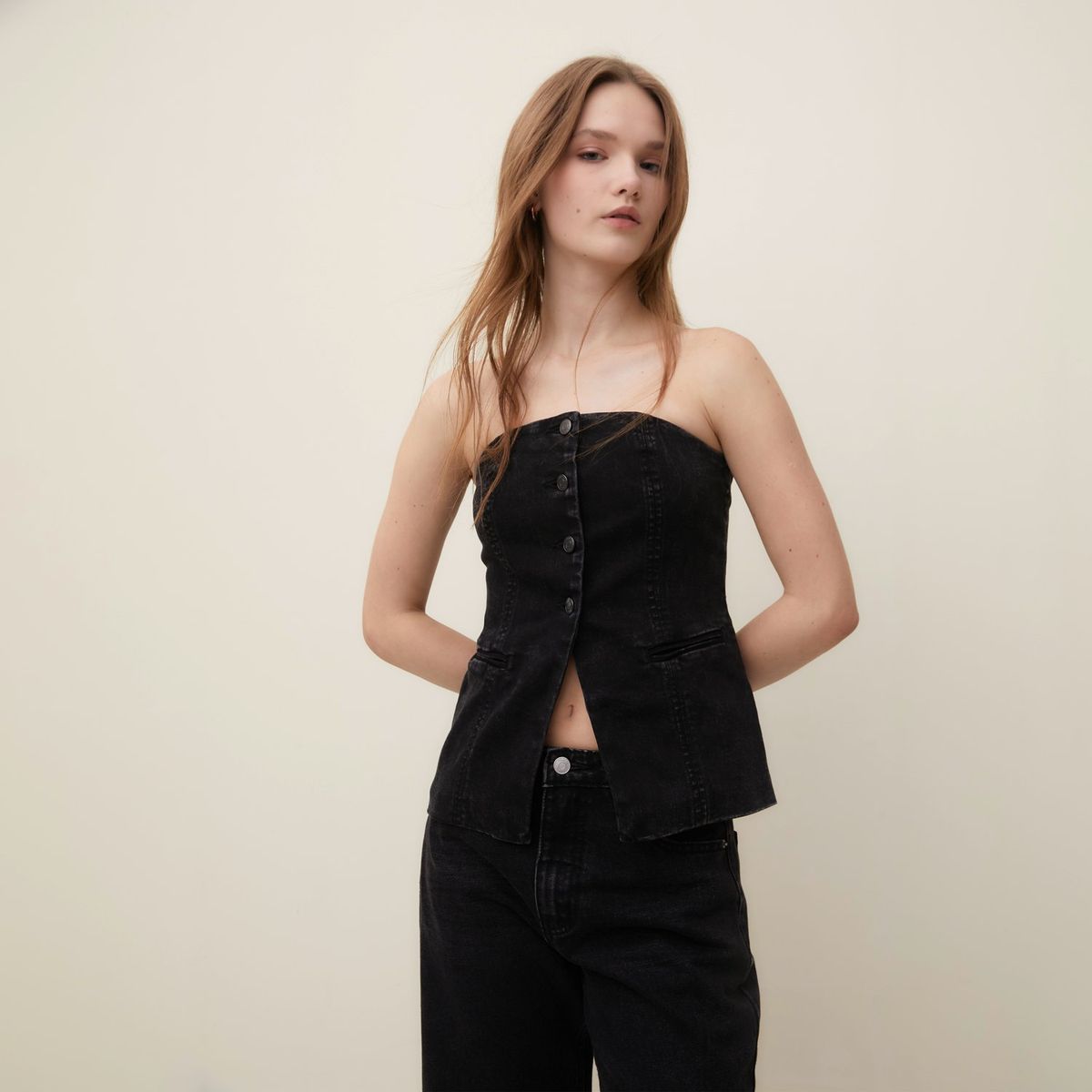 SYBILLA - Blusa Mujer Sin mangas de Algodón Sybilla