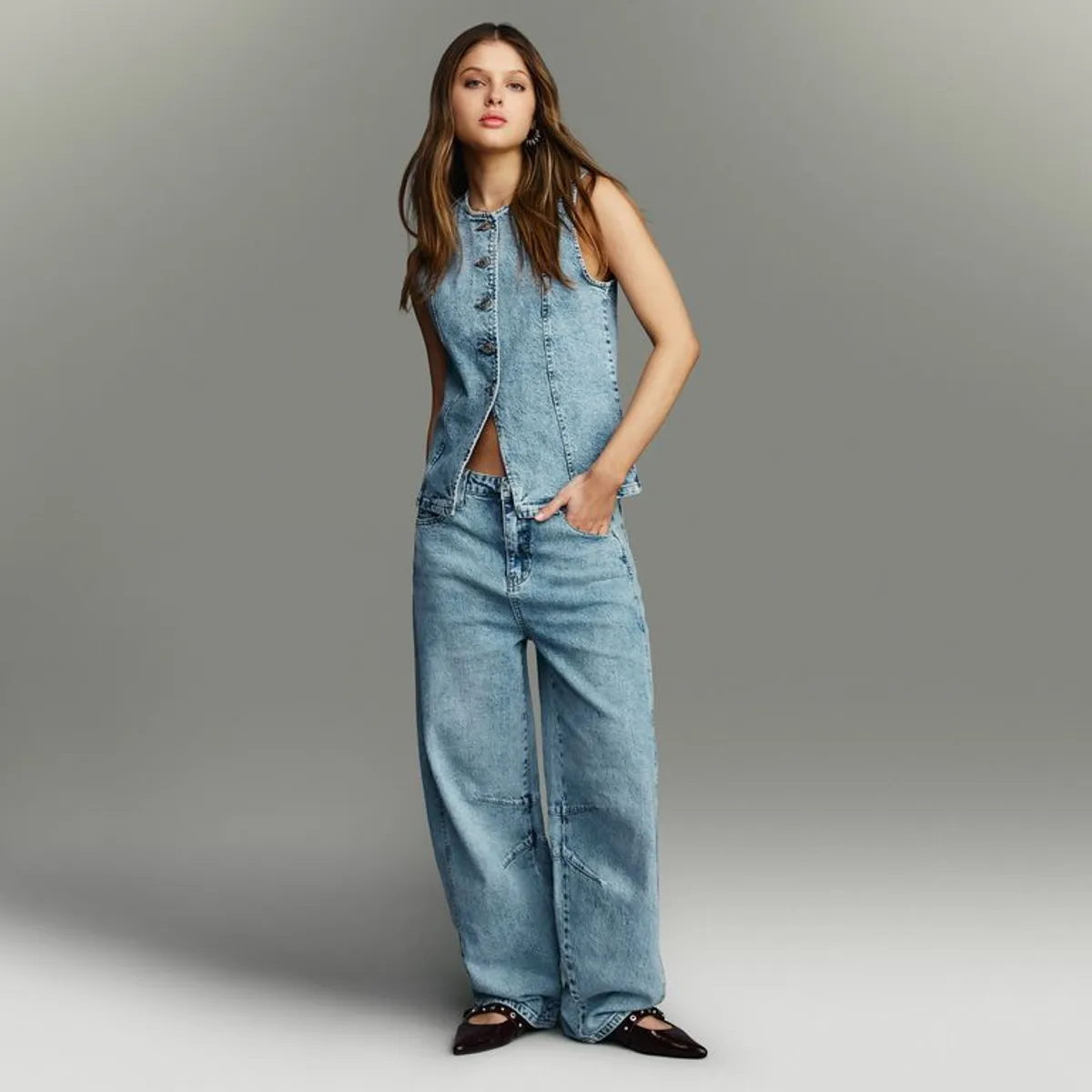 SYBILLA - Jean Balloon Mujer Tiro bajo Sybilla